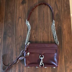 Rebecca Minkoff - Burgundy - Leather MAC Crossbody/Shoulder Bag